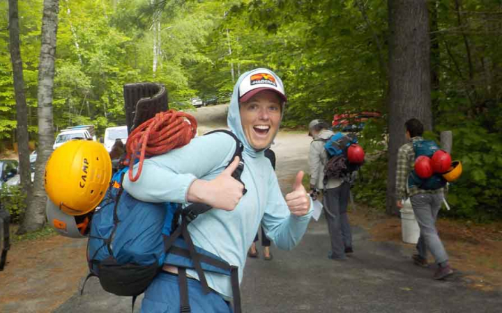 adults only rock climbing trip in maine